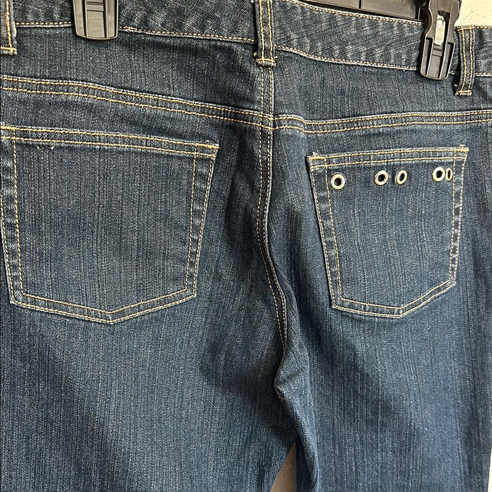 Michael Kors Women's Boot Cut Dark Blue Jeans Size 8 - Picture 4 of 10